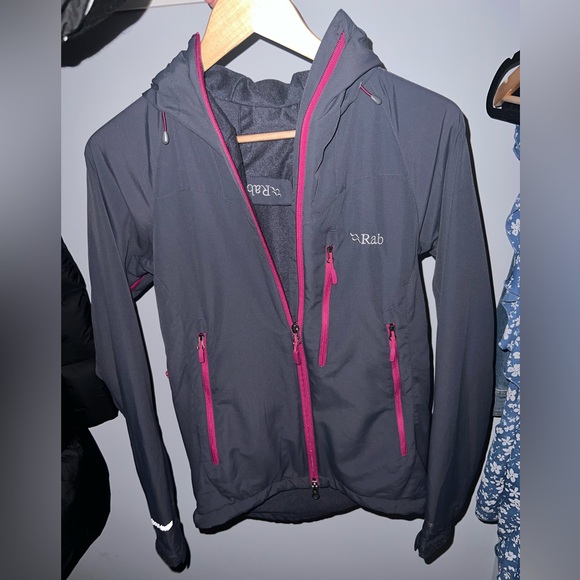 Rab ski Vapor barrier soft shell jacket Qv40 womens small - Picture 4 of 4